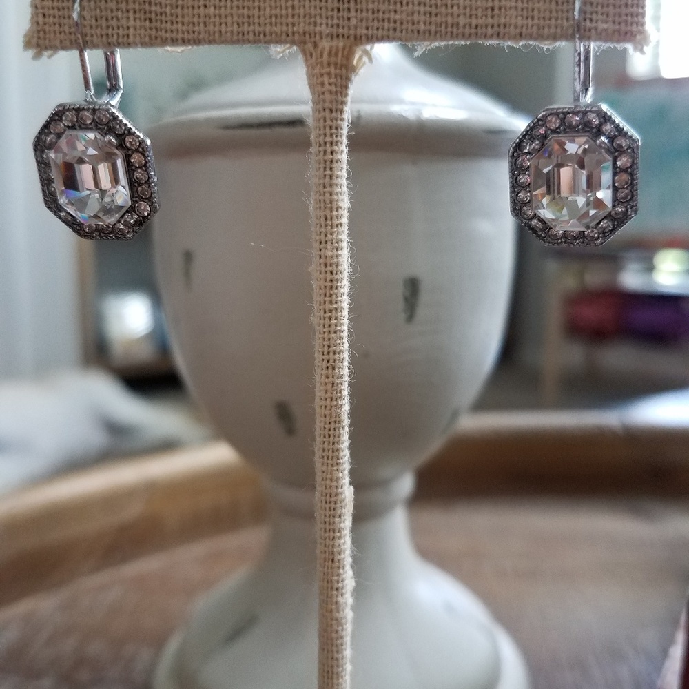 Art Deco Octagon Drop Earrings